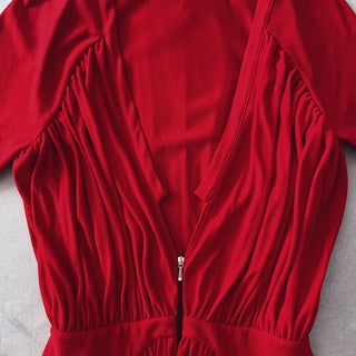 Red Midi-Dress, Pre-Fall 2017 NWT