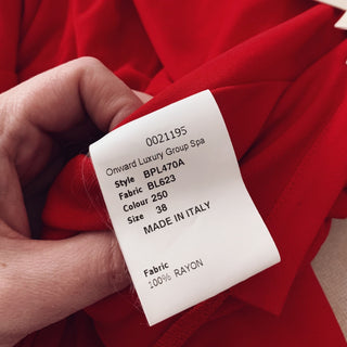 Red Midi-Dress, Pre-Fall 2017 NWT