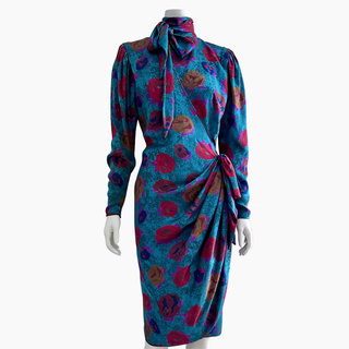 Silk Wrap Dress, Fall 1985