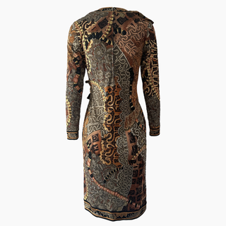 Silk Jersey Long Sleeve Dress