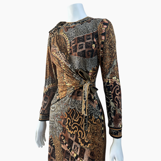 Silk Jersey Long Sleeve Dress