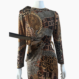 Silk Jersey Long Sleeve Dress