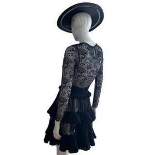 Black Lace Cocktail Dress, Fall 2018