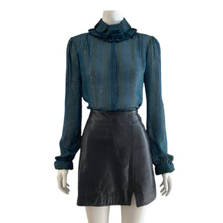 Ruffled Silk Blouse