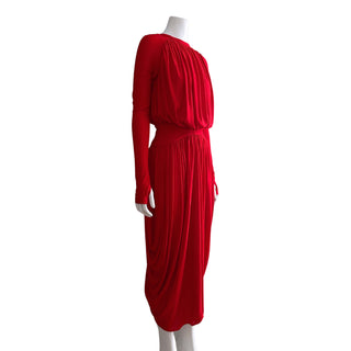 Red Midi-Dress, Pre-Fall 2017 NWT