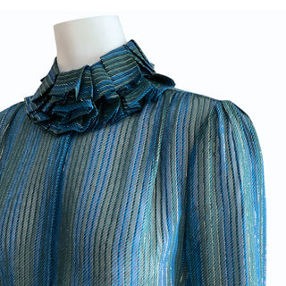 Ruffled Silk Blouse