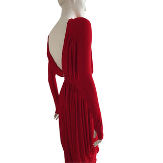 Red Midi-Dress, Pre-Fall 2017 NWT