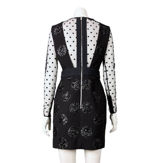 Black Wool Mini Dress, Fall 2015