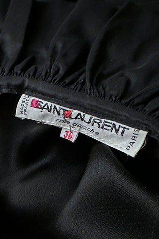 Saint Laurent rive gauche Paris label showing Made in France and size 36